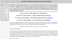 Desktop Screenshot of aigsecuritieslitigationpwcsettlement.com